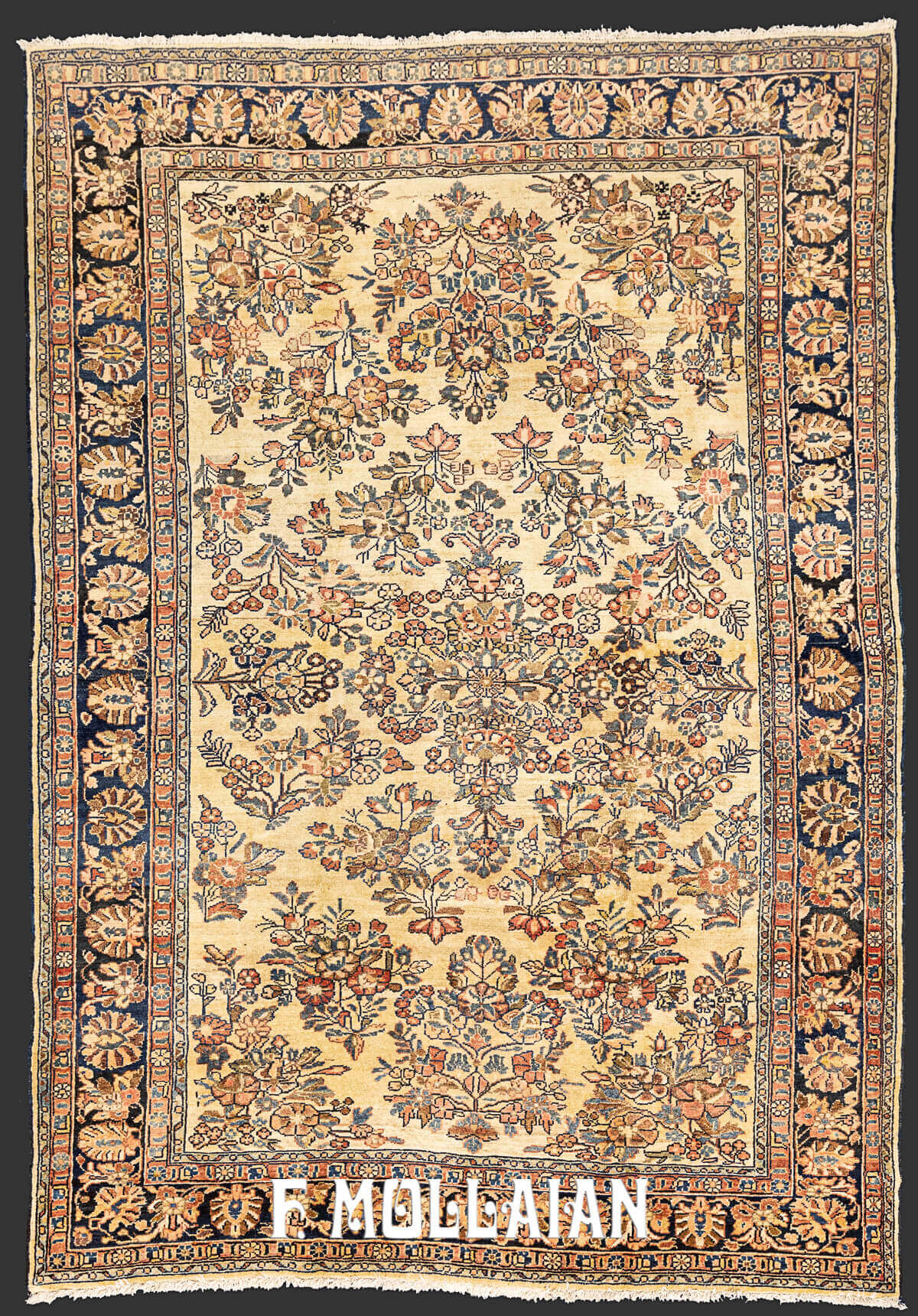 Hand-knotted Antique Persian Hamadan Rug n°:50201759